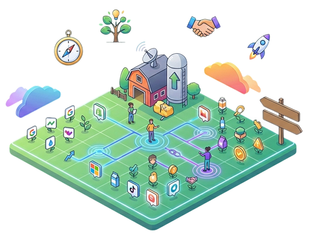 Field Brand isometric illustration
